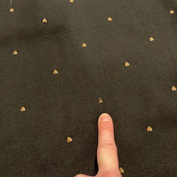 Free People black mini gold beaded dress - 0 - Picture 10 of 11